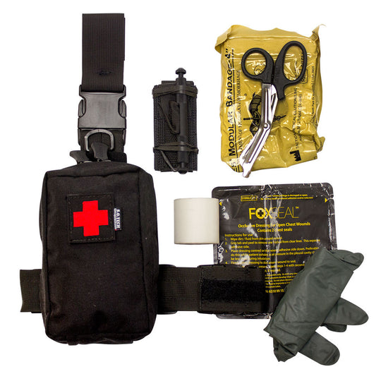 Speed Clip IFAK Pouch, Thigh, Belt, Vest, Kit, Filled