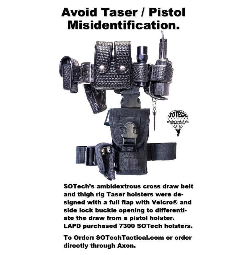 Speed Clip Taser Holster X26 / X26P Thigh, Belt, Vest